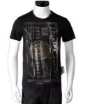 chaude t shirt philipp plein homme pas cher col rond de coton dollar mode gold